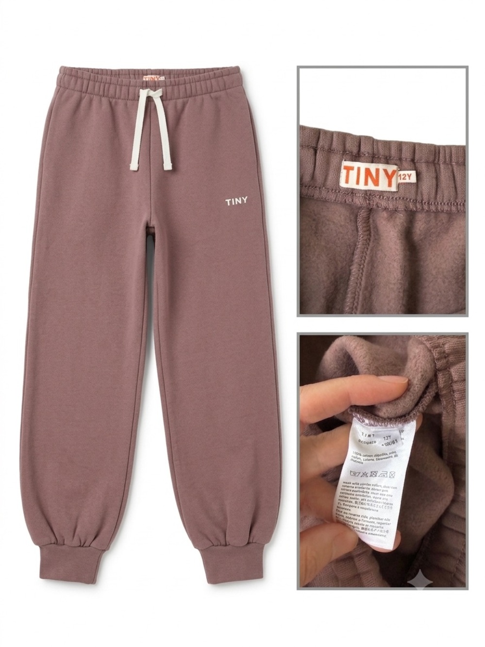 TINY Cottons Mauve Drawstring Kids Joggers